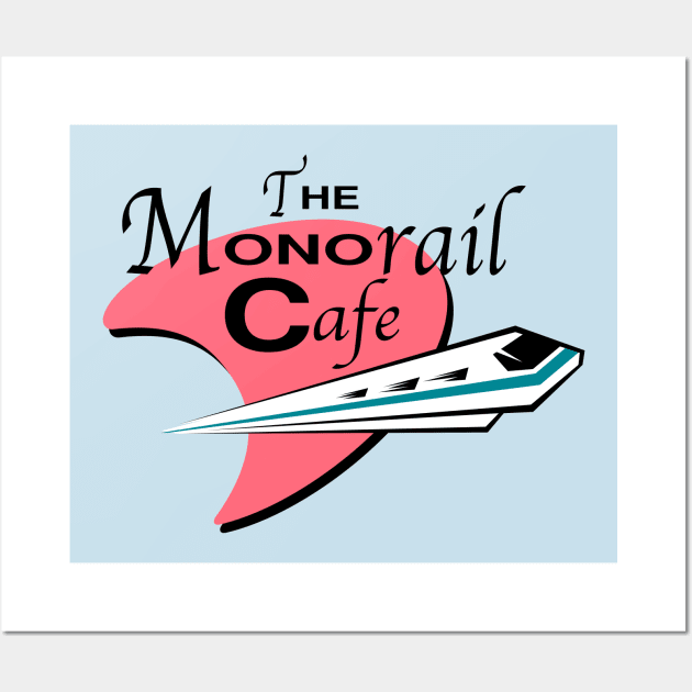 The Monorail Cafe Wall Art by GrizzlyPeakApparel